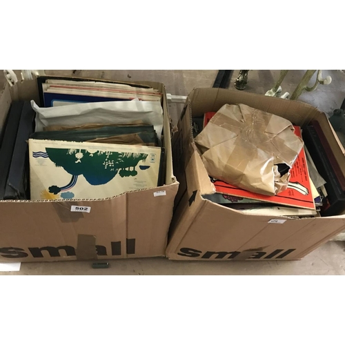 502 - Two Boxes of Assorted Records