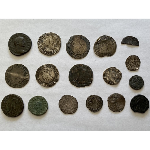 1005 - A COLLECTION OF HAMMERED AND OTHER EARLY COINS. A small collection of coins to include six Elizabeth... 