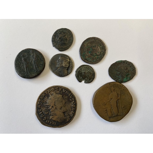 1008 - A SMALL COLLECTION OF ROMAN AND ANCIENT COINS. Roman and other coins to include radiates and others ... 