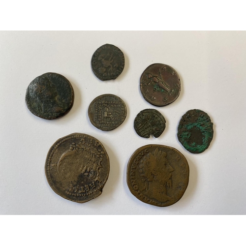 1008 - A SMALL COLLECTION OF ROMAN AND ANCIENT COINS. Roman and other coins to include radiates and others ... 