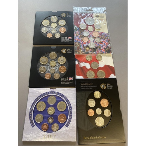 A COLLECTION OF ROYAL MINT ANNUAL SETS. Royal Mint Coins of the Year