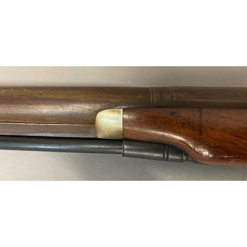 422 - A SINGLE BARREL SHOTGUN BY CALVERT. A single barrel percussion firing muzzle loading shotgun with a ... 