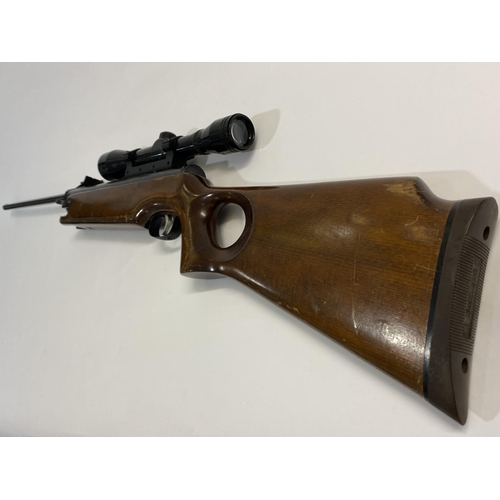 453 - A GERMAN WEIHRAUCH .22 AIR RIFLE. A break barrel air rifle with a 50cm barrel marked HW 35, Made in ... 