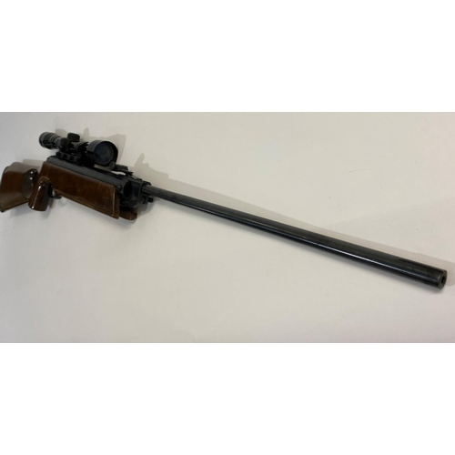 453 - A GERMAN WEIHRAUCH .22 AIR RIFLE. A break barrel air rifle with a 50cm barrel marked HW 35, Made in ... 