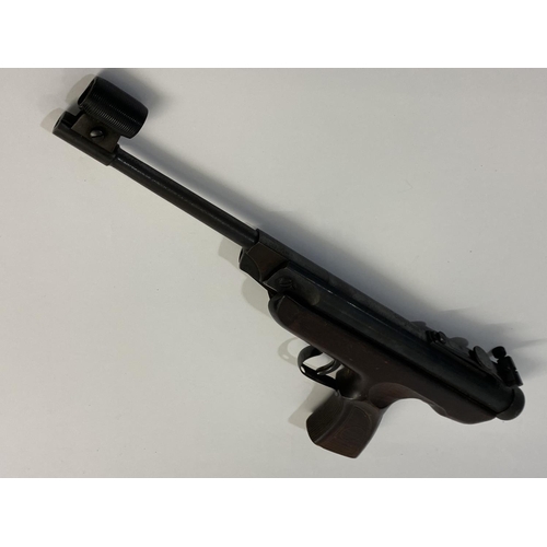 455 - AN 'ORIGINAL' AIR PISTOL. A .22 Break Barrel air pistol with an 18cm barrel, the body marked 'Origin... 