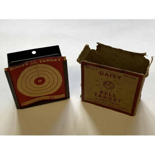 474 - AN AMERICAN 'DAISY' BELL TARGET. A boxed Daisy air rifle target, the metal frame containing a bell m... 