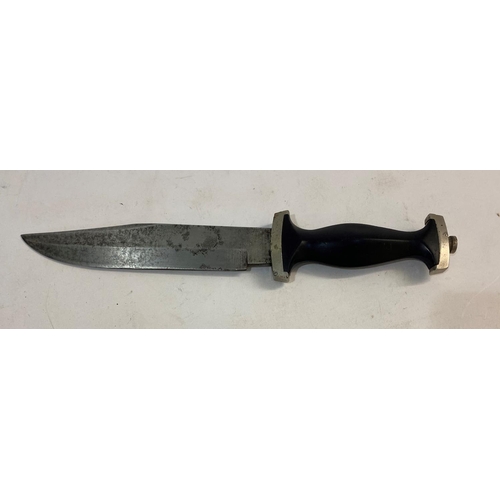 540 - A SECOND WORLD WAR OR LATER SS STYLE DAGGER BY WHITBY OF SOLINGEN AND ANOTHER. A German fighting kni... 