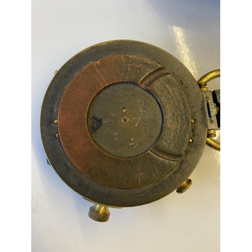 586 - A FIRST WORLD WAR COMPASS BELONGING TO AN OFFICER IN THE 4th LANCASTERS. A Verner's Pattern compass,... 