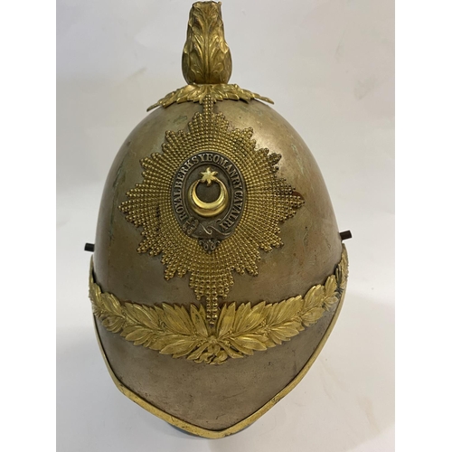 692 - A ROYAL BERKSHIRE YEOMANRY CAVALRY HELMET. A late 19th or early 20th century Royal Berkshire Yeomanr... 