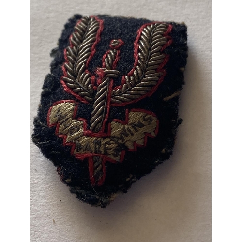 792 - AN S.A.S. OFFICERS BADGE. An Officers S.A.S. badge with winged dagger above the motto who dares wins... 