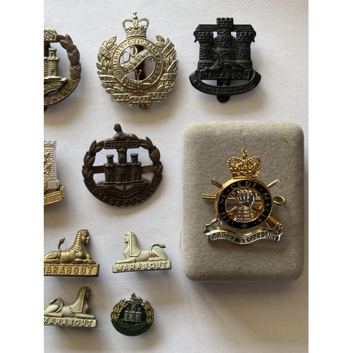 796 - A COLLECTION OF DORSET REGIMENT CAP BADGES AND SIMILAR. A selection of Dorset Regiment Cap badges an... 