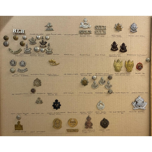 798 - A COLLECTION OF MILITARY INSIGNIA FOR INDIAN AUXILIARY FORCES POST 1922. A varied collection of badg... 