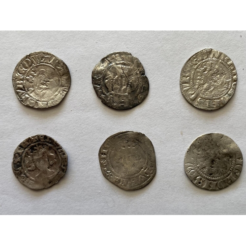 956 - A SMALL COLLECTION OF HAMMERED SILVER PENNIES. A collection of Edwardian Pennies, 13/14th Century. L... 