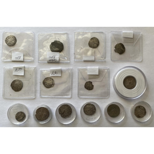 969 - A COLLECTION OF HAMMERED SILVER TO INCLUDE SCOTTISH COINS. A small collection of hammered silver to ... 