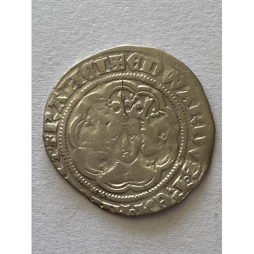 973 - AN EDWARD III (1327-77) HALFGROAT. An Edward III Halfgroat, Pre-Treaty Period, Series C, London Mint... 