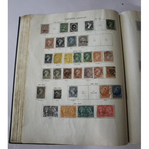 1436 - STAMP ALBUMS including a New Ideal Postage Stamp Album, with 19thc and 20thc used and mint stamps in... 