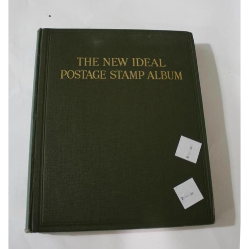 1436 - STAMP ALBUMS including a New Ideal Postage Stamp Album, with 19thc and 20thc used and mint stamps in... 