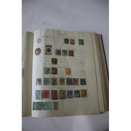 1436 - STAMP ALBUMS including a New Ideal Postage Stamp Album, with 19thc and 20thc used and mint stamps in... 