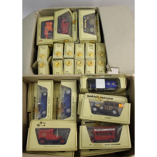 1500 - MATCHBOX MODELS OF YESTERYEAR 2 boxes with various boxed models (yellow boxes), including Y12 1912 F... 