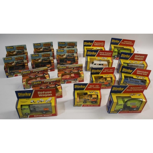 1518 - BOXED DINKY TOYS 18 boxed models including 203 Customised Range Rover (x6), 278 Plymouth Yellow Cab,... 