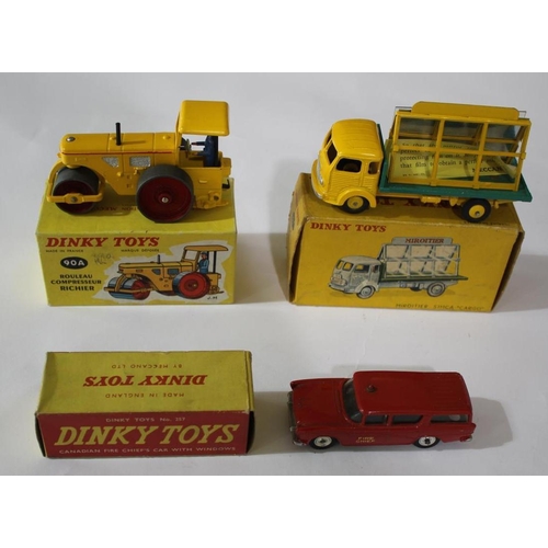 1531 - DINKY TOYS various boxed models including French 90A Rouleau Richier Diesel Roller, French 33C Miroi... 