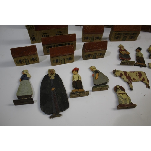 1553 - DOLLS HOUSE, MODEL BUILDINGS & ANIMALS - HARROW WAR REFUGEES TOY INDUSTRY an interesting wooden two ... 