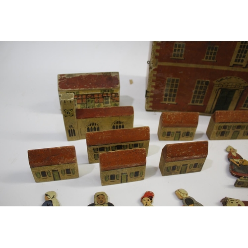 1553 - DOLLS HOUSE, MODEL BUILDINGS & ANIMALS - HARROW WAR REFUGEES TOY INDUSTRY an interesting wooden two ... 