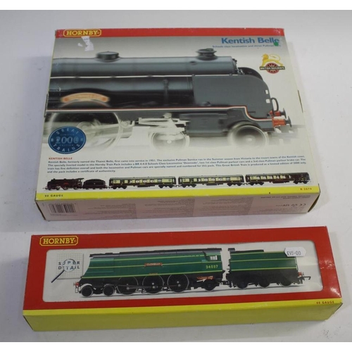 1561 - HORNBY BOXED TRAIN SET a boxed R2079 Kentish Belle train set, also with a boxed R2315 West Country C... 