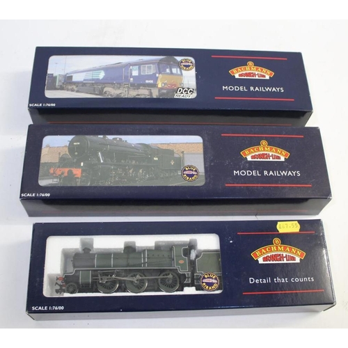 1564 - BACHMANN BOXED LOCOMOTIVES 3 boxed locomotives, 32-258 WD Austerity BR, 32-160 N Class 1406, and 32-... 