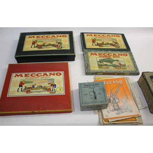 1568 - MECCANO BOXED SETS including Meccano Accessory Outfit 2A, Meccano Accessory Outfit 1A, Accessory Out... 