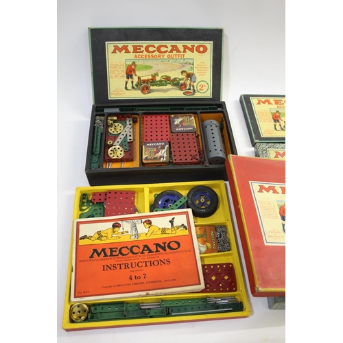 1568 - MECCANO BOXED SETS including Meccano Accessory Outfit 2A, Meccano Accessory Outfit 1A, Accessory Out... 