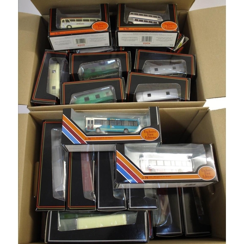 1579 - GILBOW EXCLUSIVE FIRST EDITIONS BUSES 2 boxes with approx 50 boxed Gilbow Exclusive First Editions b... 