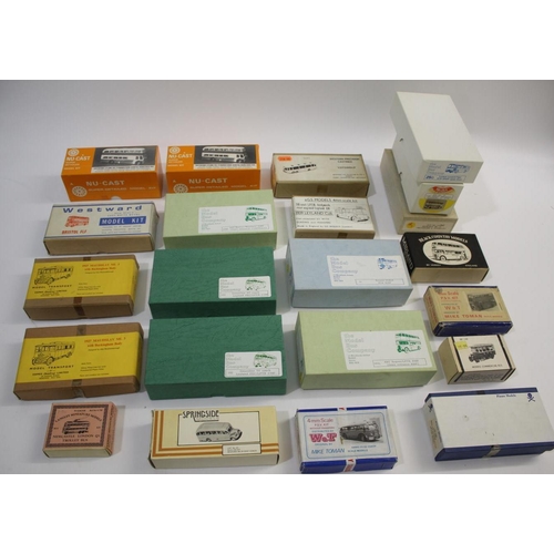 1595 - BOXED BUS KITS a mixed lot of various boxed metal bus kits, including Model Transport by Eames (1927... 