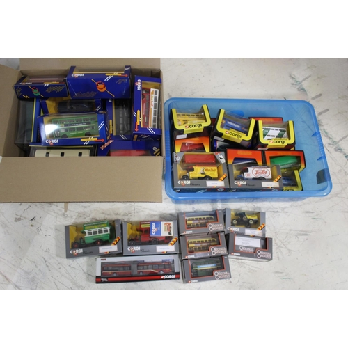 1600 - CORGI BOXED BUSES & CARS 2 boxes including Original Omnibus limited edition boxed buses, Corgi Class... 