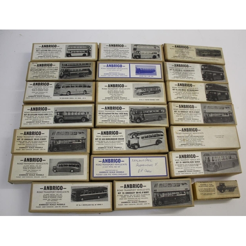 1608 - ANBRICO BOXED BUS KITS 21 boxed metal bus kits, all look unused and some not opened. Including Leyla... 