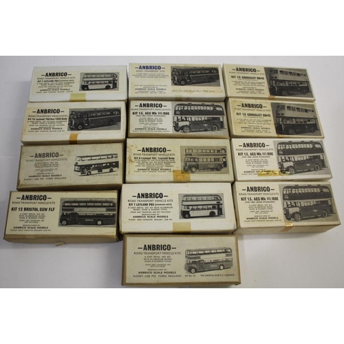 1611 - ANBRICO BOXED BUS KITS 13 boxed metal bus kits all look unused and some not opened, including AEC Re... 