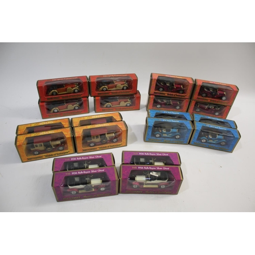 1631 - MATCHBOX MODELS OF YESTERYEAR various boxed models including Y11 Lagonda Coupe (gold and red, x4 mod... 