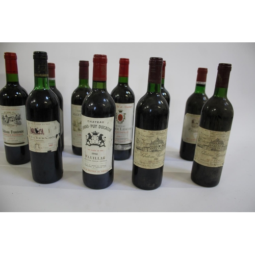 1891 - WINE 10 various bottles of wine including Chateau Martignac Graves 1992, Chateau Dignac 1985 (2), Ch... 