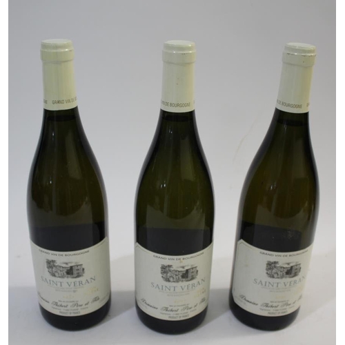 1904 - SAINT VERAN - WHITE BURGUNDY - 2007 3 bottles of Saint Veran Thibert, 2007, 750ml. (3)