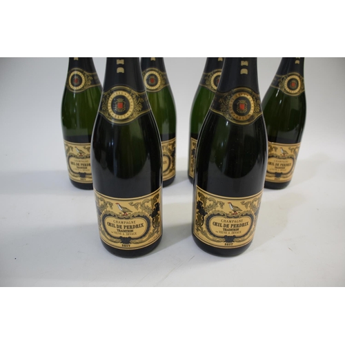 1909 - OEILL DE PERDRIX BRUT - CHAMPAGNE 6 bottles of Oeill De Perdrix Tradition Brut, 750ml bottles. (6)... 