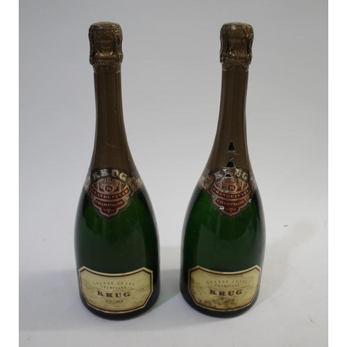 1912 - KRUG GRANDE CUVEE CHAMPAGNE two bottles of Krug Grande Cuvee Champagne, both 75cl bottles. (2)