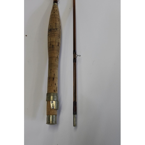 2136 - HARDY FISHING ROD - CC DE FRANCE a modern Hardy split cane rod, 8 1/2ft two piece rod CC De France, ... 