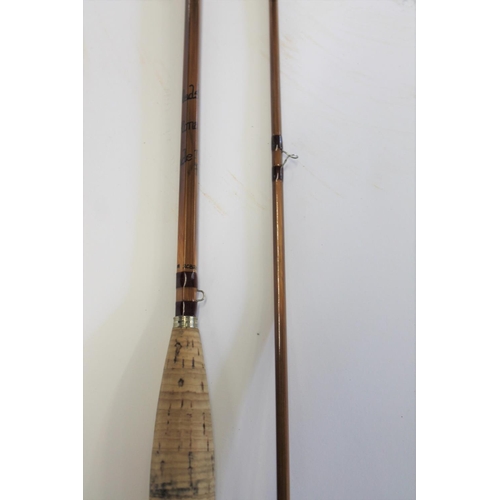 2136 - HARDY FISHING ROD - CC DE FRANCE a modern Hardy split cane rod, 8 1/2ft two piece rod CC De France, ... 