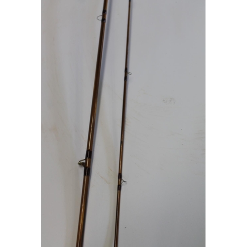 2136 - HARDY FISHING ROD - CC DE FRANCE a modern Hardy split cane rod, 8 1/2ft two piece rod CC De France, ... 