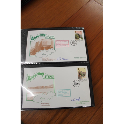 1401 - FIVE ALBUMS OF SIGNED FIRST DAY COVERS - AVIATION, MILITARY & OTHER EXAMPLES approx 435 covers in fi... 