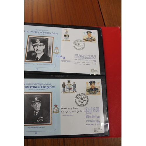 1401 - FIVE ALBUMS OF SIGNED FIRST DAY COVERS - AVIATION, MILITARY & OTHER EXAMPLES approx 435 covers in fi... 