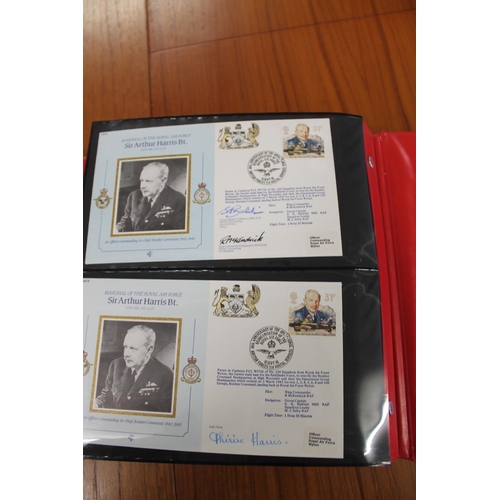 1401 - FIVE ALBUMS OF SIGNED FIRST DAY COVERS - AVIATION, MILITARY & OTHER EXAMPLES approx 435 covers in fi... 