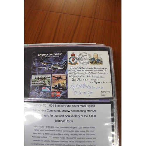 1445 - MILITARY & ROYAL AIR FORCE SIGNED FIRST DAY COVERS two albums with various signed covers, including ... 