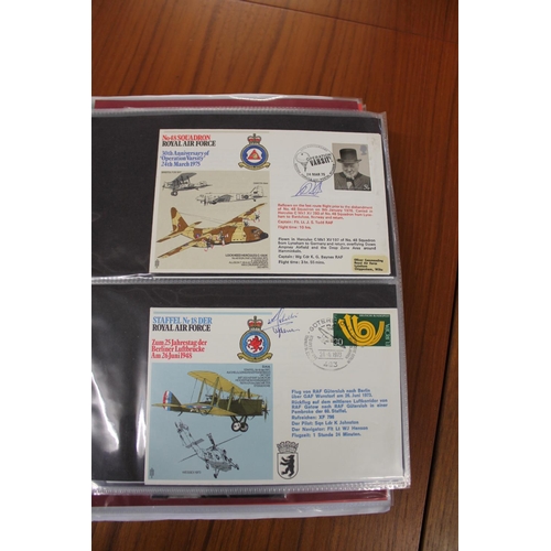 1445 - MILITARY & ROYAL AIR FORCE SIGNED FIRST DAY COVERS two albums with various signed covers, including ... 