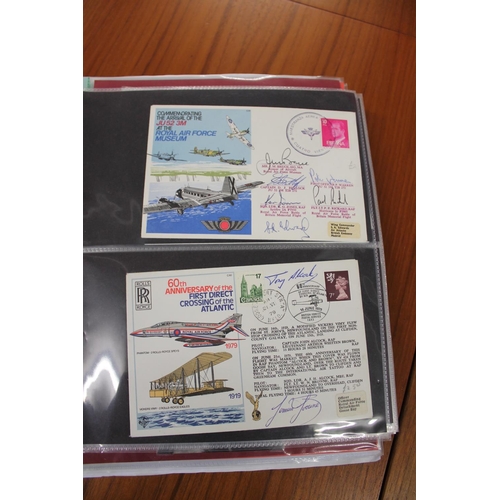 1445 - MILITARY & ROYAL AIR FORCE SIGNED FIRST DAY COVERS two albums with various signed covers, including ... 